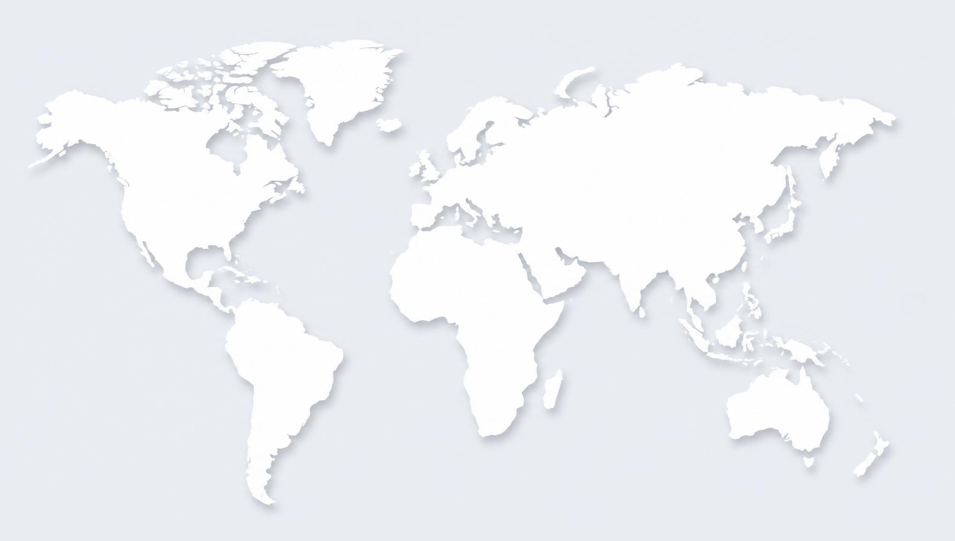 World map showing global export network
